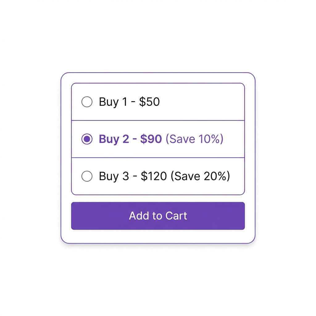 Quantity Breaks UI